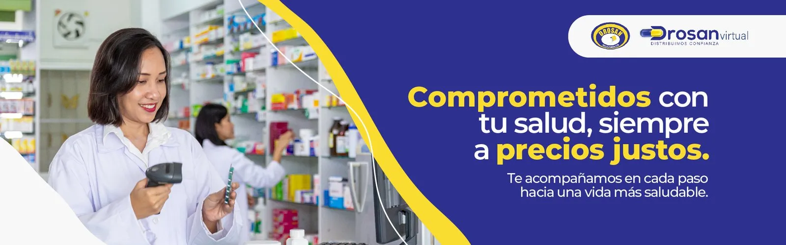 Droguería con medicamentos, insumos médicos y productos de cuidado personal para toda la familia